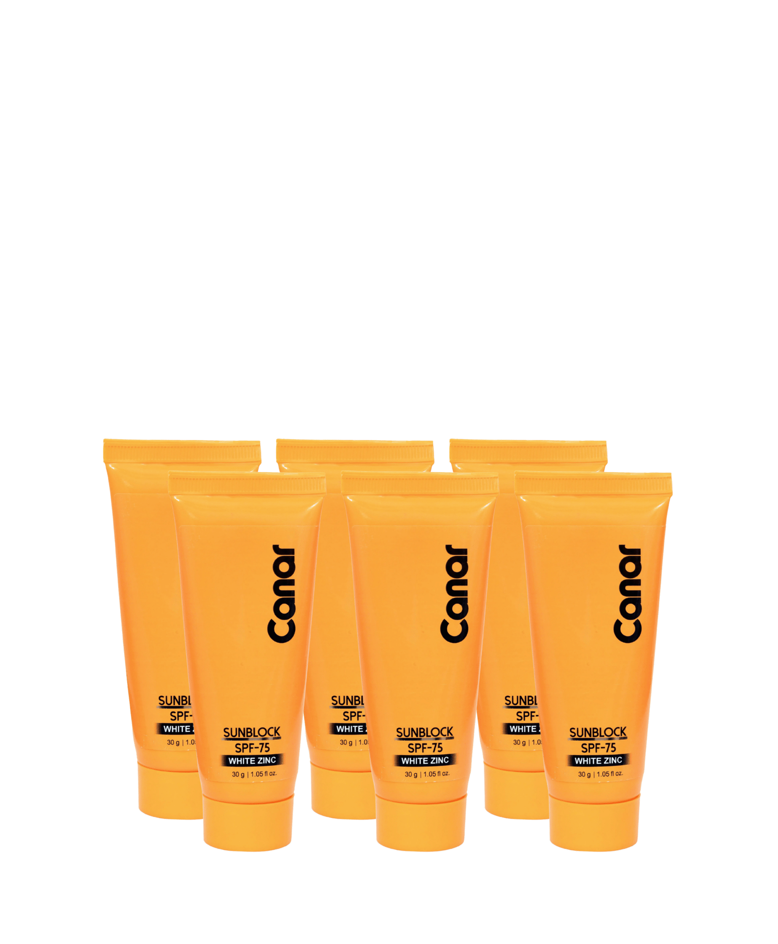 6 Pack 30gm White Zinc 